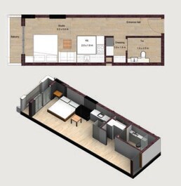 436 Sq. Ft. Studio in Laya Mansion