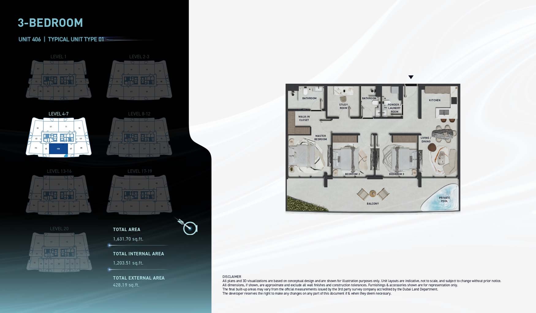 3 Beds 1631 Sq. Ft. Apartment in Leos Hadley Heights 2