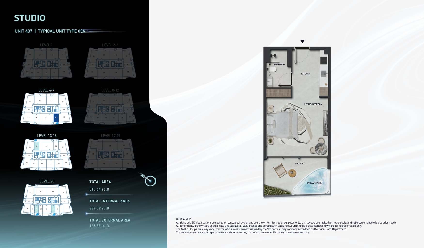 510 Sq. Ft. Studio in Leos Hadley Heights 2