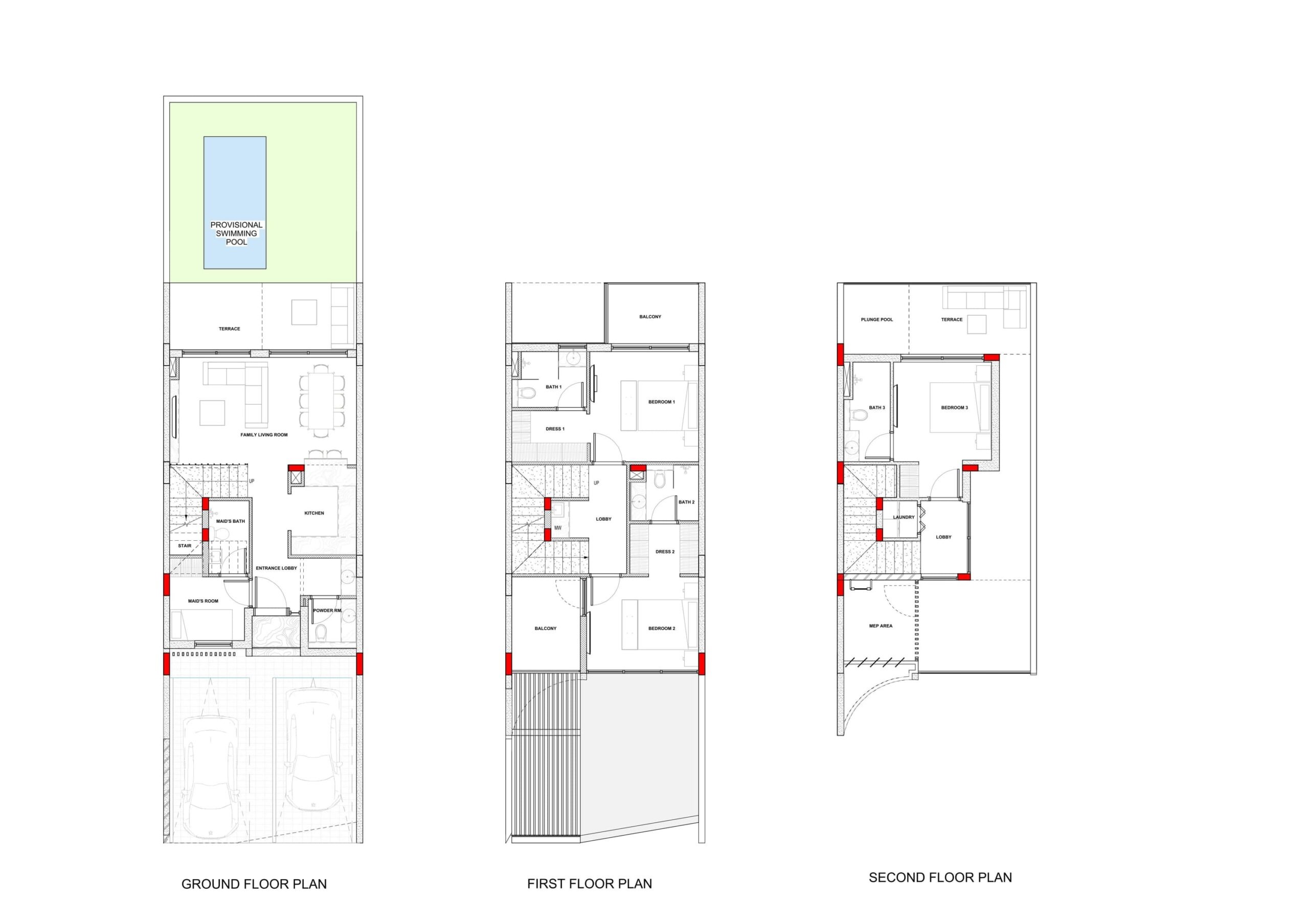 Leos Kensington Gardens 3 Beds Layout