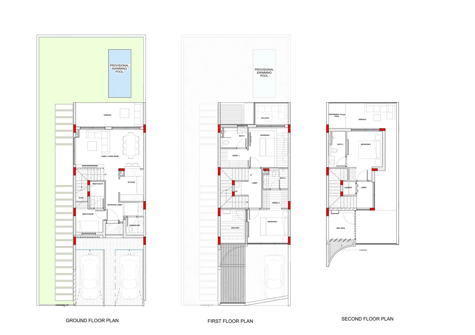 Leos Kensington Gardens 3 Beds Layout