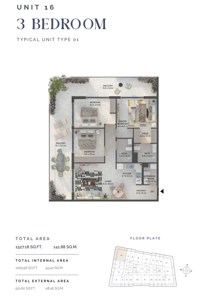 LEOS Weybridge Gardens 2 3 Beds Layout