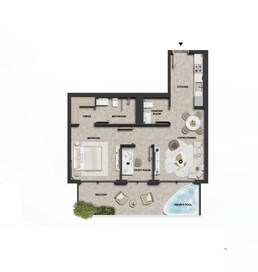 1 Bed 945 Sq. Ft. Apartment in LEOS Weybridge Gardens 5