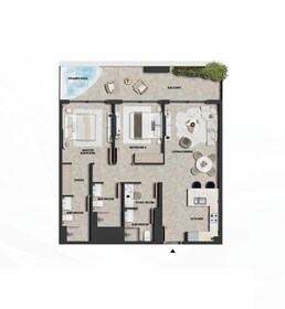 2 Beds 1150 Sq. Ft. Apartment in LEOS Weybridge Gardens 5