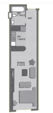 Lime Light Twin Towers Studio Layout