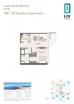 LIV Oceanside 1 Bed Layout