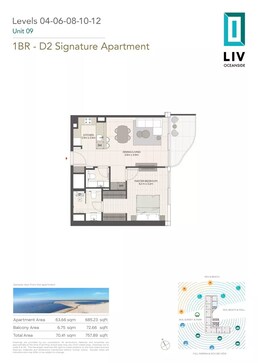 1 Bed 757 Sq. Ft. Apartment in LIV Oceanside