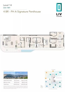 4 Beds 4355 Sq. Ft. Apartment in LIV Oceanside