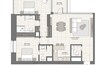 LIV Waterside 2 Beds Layout