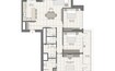 LIV Waterside 3 Beds Layout