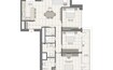 LIV Waterside 3 Beds Layout