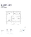 LMD The Pier Residence 2 Beds Layout