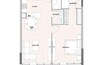 London Golf Vista Heights 1 Bed Layout