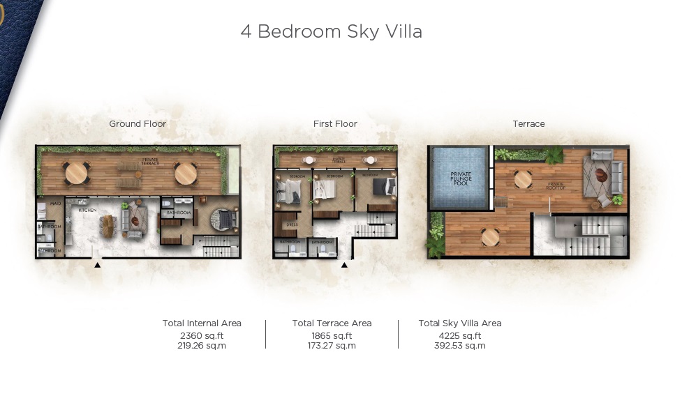 Lucky Royale Residence 4 Beds Layout