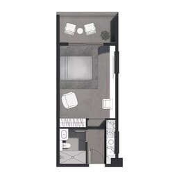 403 Sq. Ft. Studio in Maak Aizel Tower