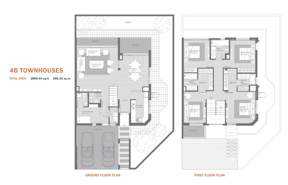 MAG Eye Townhouses 4 Beds Layout