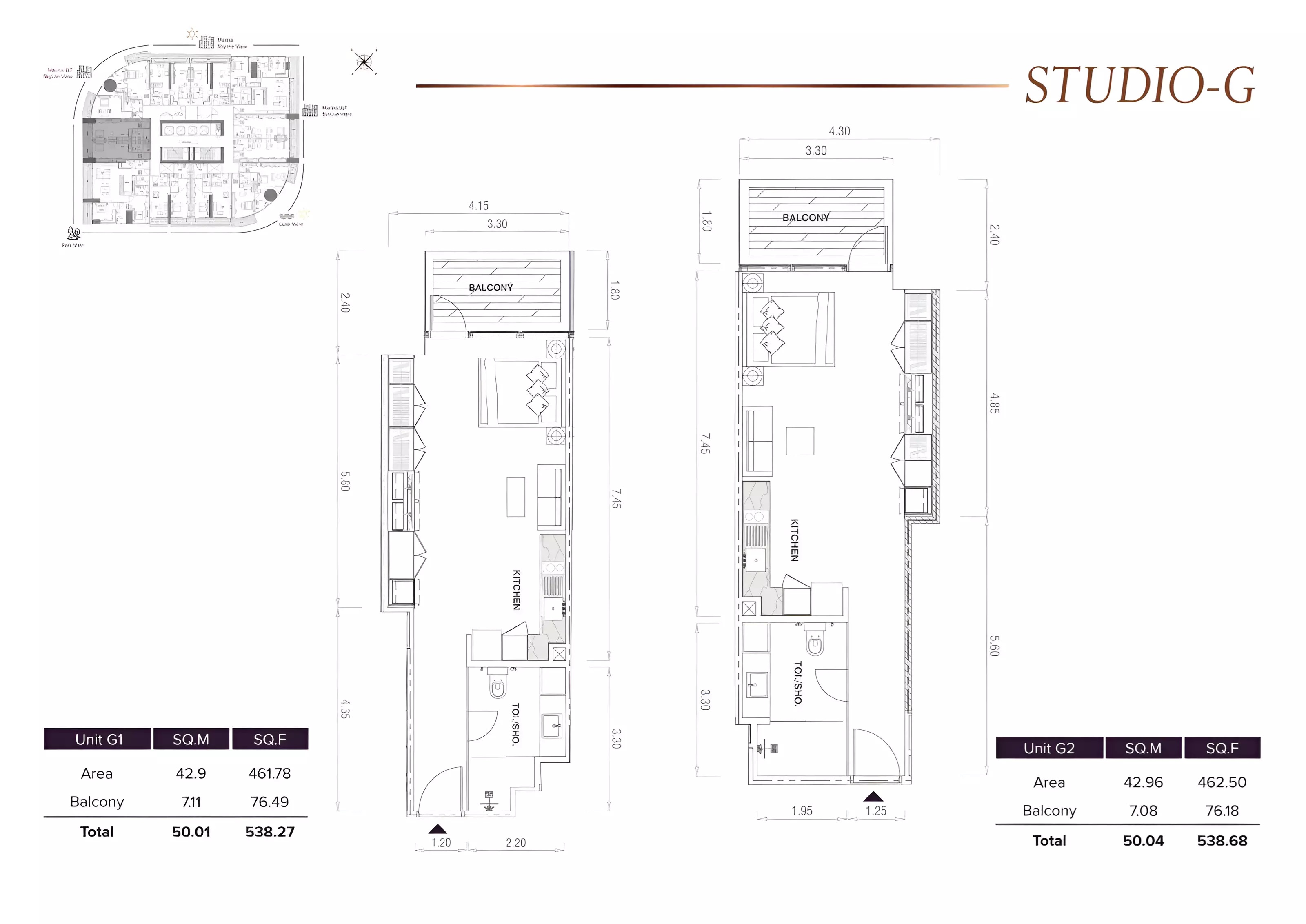 538 Sq. Ft. Studio in MAG MBL Signature