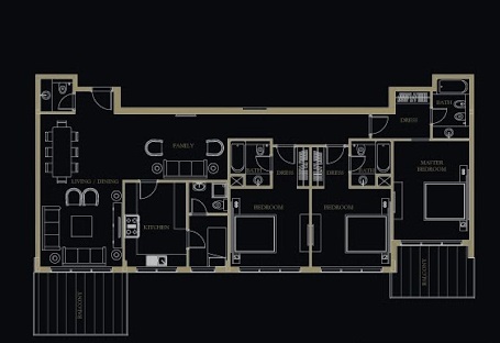 Mag Polo Residence 2 Beds Layout