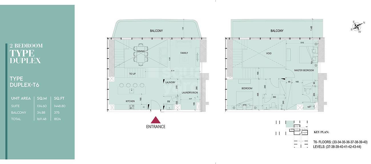 Mag Society House 2 Beds Layout