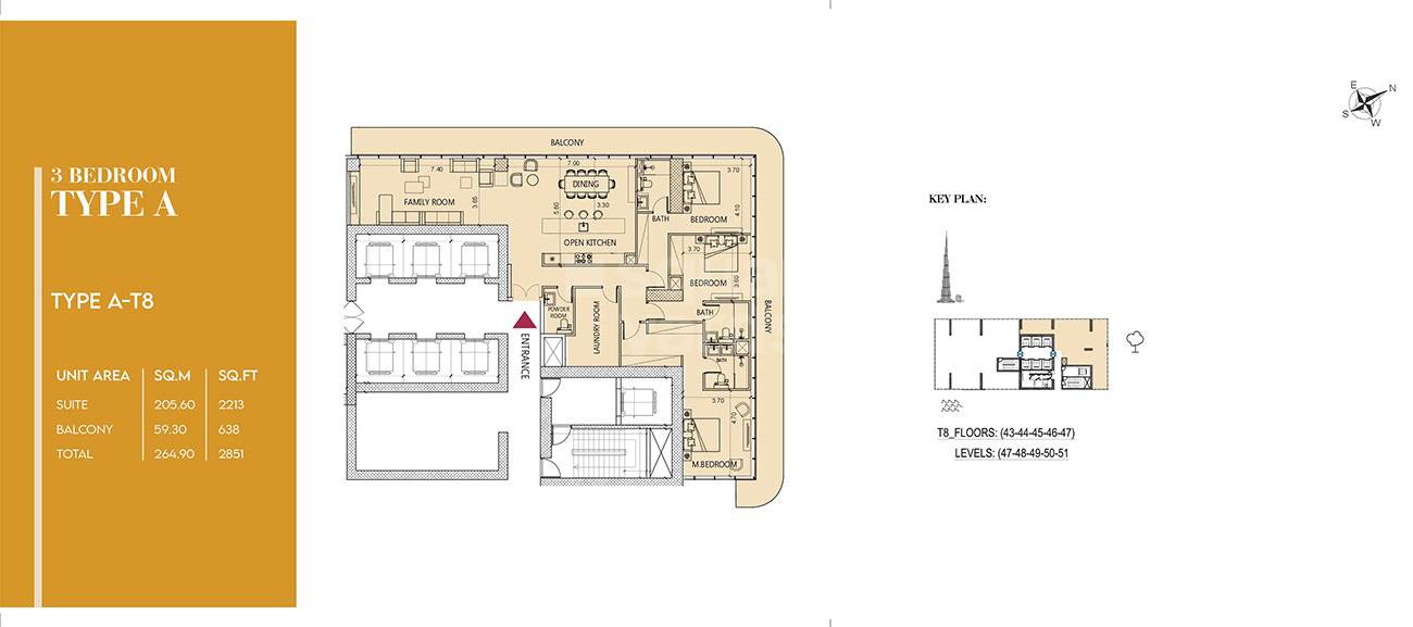 Mag Society House 3 Beds Layout