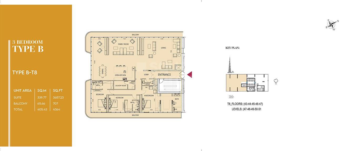Mag Society House 3 Beds Layout