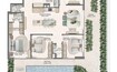 Main Flow Residences 3 Beds Layout