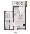 Majid Al Lacina 1 Bed Layout