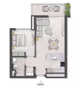 1 Bed 1111 Sq. Ft. Apartment in Majid Al Lacina