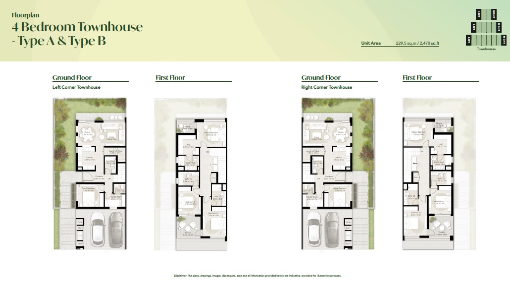 Majid Aura Villas 4 Beds Layout