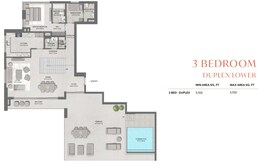3 Beds 3552 Sq. Ft. Apartment in Majid Distrikt
