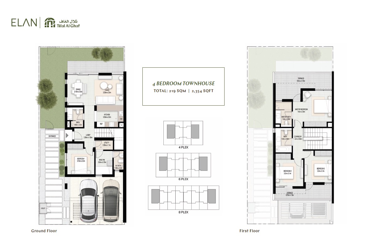 Majid Elan Tilal Al Ghaf 4 Beds Layout