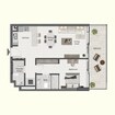 MAK Belmont Park 1 Bed Layout