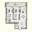 MAK Belmont Park 2 Beds Layout