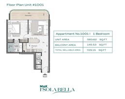 1 Bed 729 Sq. Ft. Apartment in MAK Isola Bella