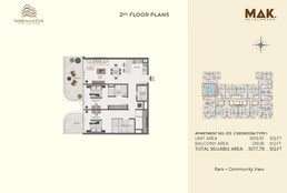 2 Beds 1077 Sq. Ft. Apartment in Mak Saddlewood Park