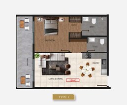 1 Bed 799 Sq. Ft. Apartment in Marquis Elegance
