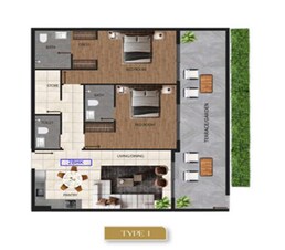 2 Beds 1255 Sq. Ft. Apartment in Marquis Elegance