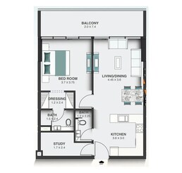 1 Bed 864 Sq. Ft. Apartment in Mashriq Floarea Oasis