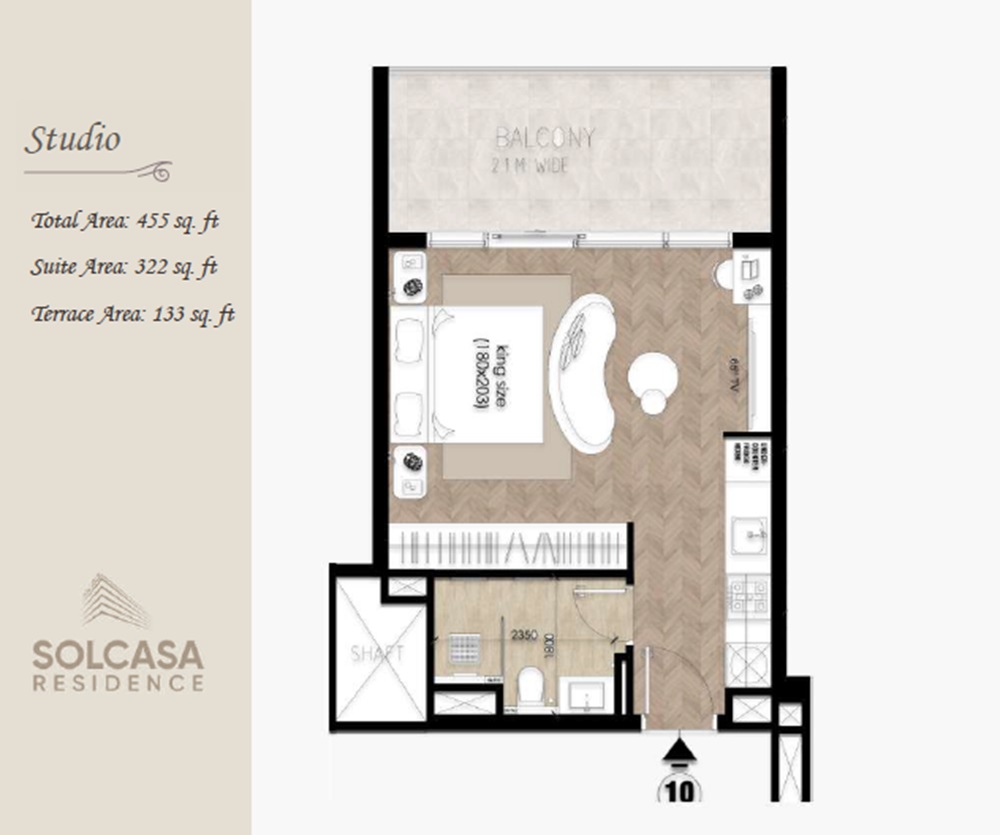 Matrix Solcasa Residence Studio Layout
