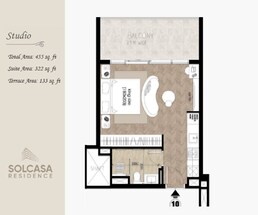 455 Sq. Ft. Studio in Matrix Solcasa Residence