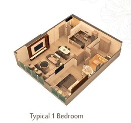 1 Bed 826 Sq. Ft. Apartment in ME DO RE Residential Tower