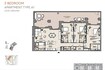 Meraas Al Jazi Apartments 3 Beds Layout