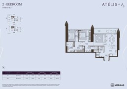 2 Beds 1341 Sq. Ft. Apartment in Meraas Atelis