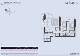 2 Beds 2032 Sq. Ft. Apartment in Meraas Atelis