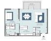Meraas Bluewaters 1 Bed Layout