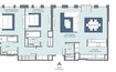 Meraas Bluewaters 2 Beds Layout