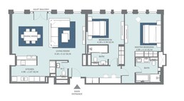2 Beds 1376 Sq. Ft. Apartment in Meraas Bluewaters