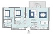 Meraas Bluewaters 2 Beds Layout