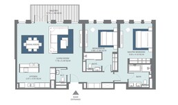 2 Beds 1488 Sq. Ft. Apartment in Meraas Bluewaters
