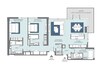 Meraas Bluewaters 2 Beds Layout